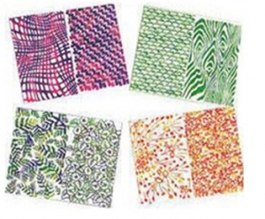 Texture Rubbing Plates, 4 Per Pack, 2 Packs