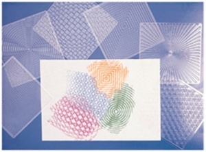 Optical Illusion Rubbing Plates, 6 Per Pack, 2 Packs
