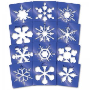 Super Snowflake Stencils, Pack of 12