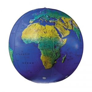 Inflatable Topographical Globe 12in 