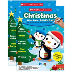 (2 Ea) Christmas Wipe-clean