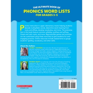 The Ultimate Book of Phonics Word Lists: Grades 3-5