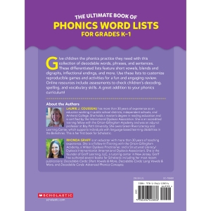 The Ultimate Book of Phonics Word Lists: Grades K-1