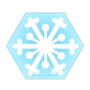 Creative Shapes Notepad, Snowflake, Mini