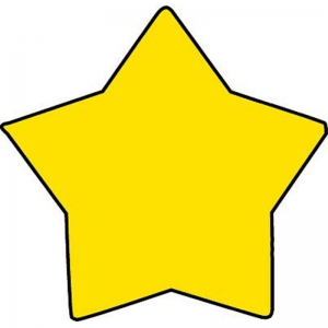 Mini Notepad, Star, 3" x 3", 35 Sheets, Pack of 12