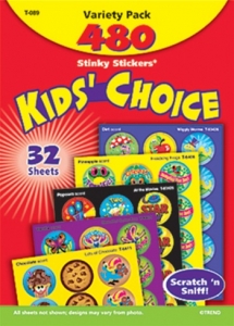 (2 Pk) Stinky Stickers Round Super 480 Per Pk Saver