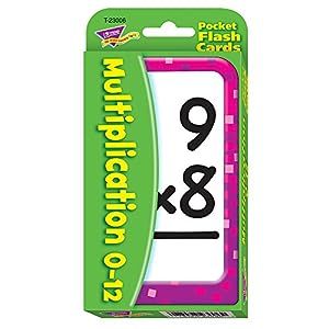 Multiplication 0-12 Pocket Flash Cards, 6 Packs