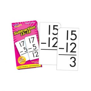 Subtraction 13-18 Skill Drill Flash Cards, 3 Packs