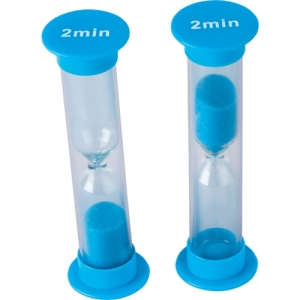Sand Timers, Small, 2 Minute, 4 Per Pack, 6 Packs