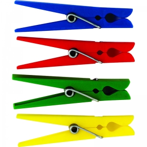 Plastic Clothespins, Pack of 40