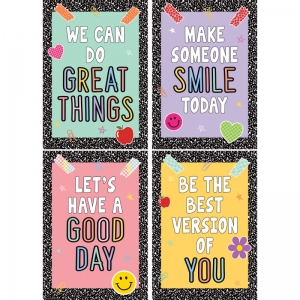 COOL SCHOOL POSITIVE POSTERS 4/SET 