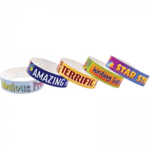 Positive Reinforcement Brag Bracelets, 10 Designs, Pack of 100