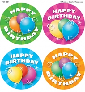 Birthday Wear 'Em Badges, 32 Per Pack, 6 Packs