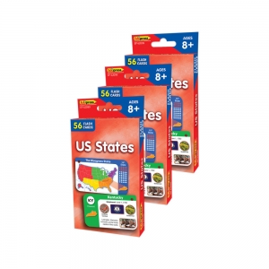 US States Flash Cards, 3 Packs
