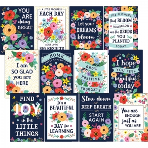 WILDFLOWERS SMALL POSTER PACK POSITIVE SAYINGS
