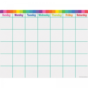 Colorful Calendar Write-On/Wipe-Off Chart