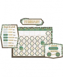 Eucalyptus Calendar Bulletin Board Set