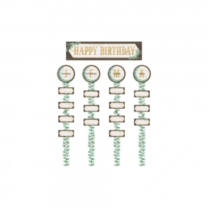 Eucalyptus Happy Birthday Bulletin Board Set