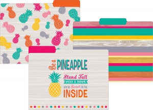 Tropical Punch File Folders, Letter Size, Pack of 12