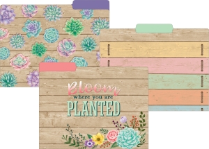 Rustic Bloom File Folders, Pack of 12