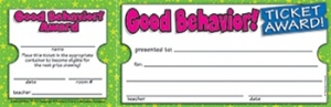 Ticket Awards Good Behavior, 100 Per Pack, 6 Packs