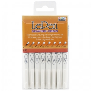 4100-8A LE PEN DRAWING 8PC SET