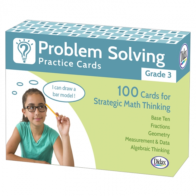 Problem Solving Practice Cards Grade 3 | DIDAX | DD211279