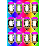 DIE CUT MAGNETS PENCILS 