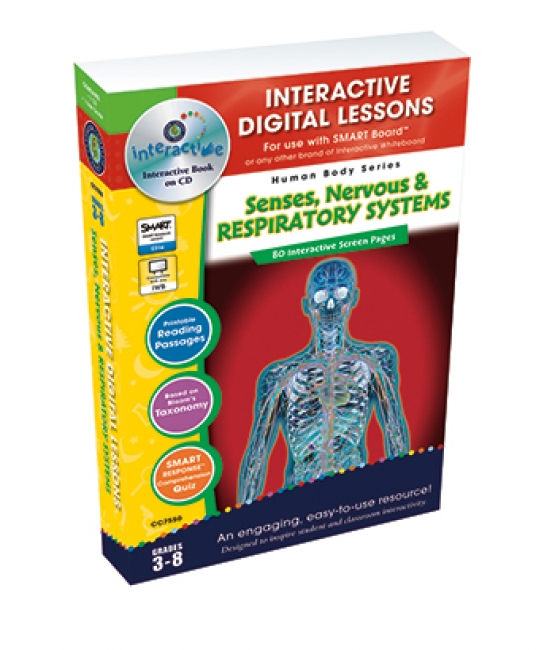 SENSES NERVOUS RESPIRATORY SYSTEMS  INTERACTIVE WHITEBOARD LESSONS