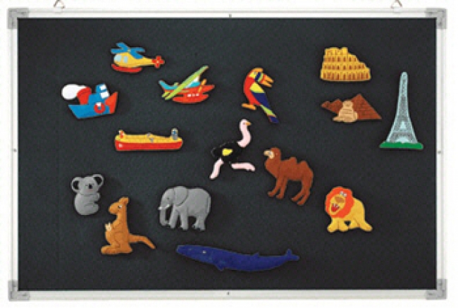 3-IN-1 FLANNEL/MAGNETIC/WIPE-OFF  BOARD