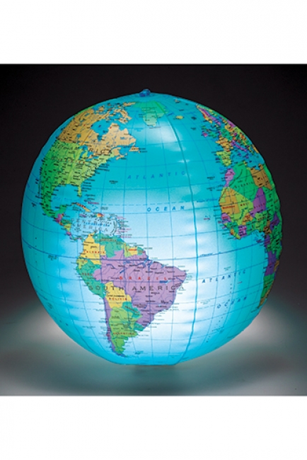 INFLATABLE LIGHTUP GLOBE 