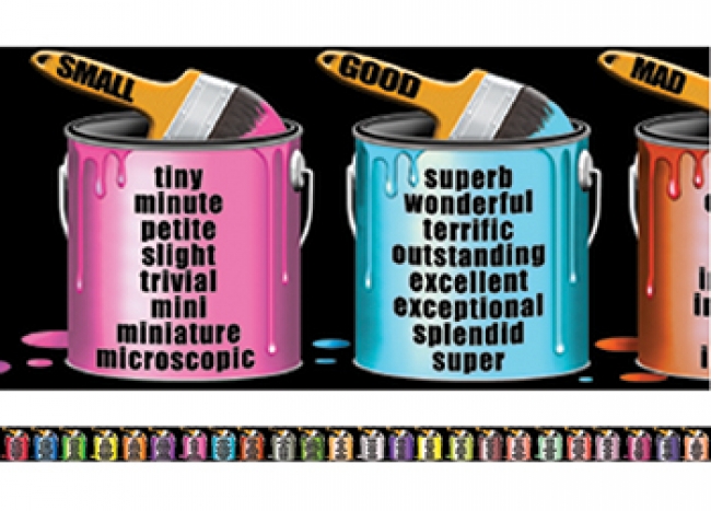 BRIGHTEN YOUR VOCABULARY CHALKBOARD  TOPPER