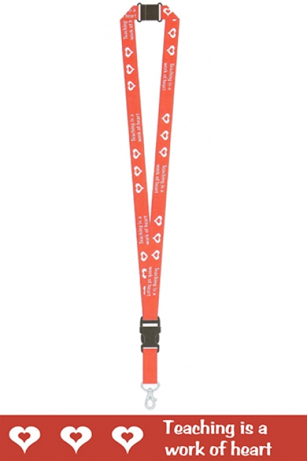 TEACHER LANYARDS TEACHING IS A WORK  OF HEART