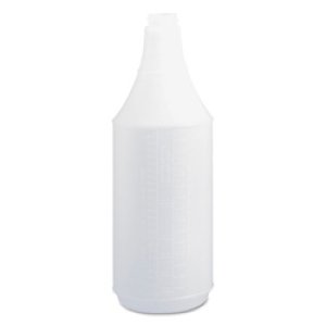 Embossed Plastic Spray Bottle, 32 oz, Clear, 24/Carton