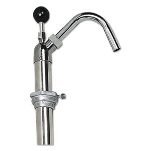 Bottle Pump, 22 oz Output, Steel, 42.5" Tall, Chrome