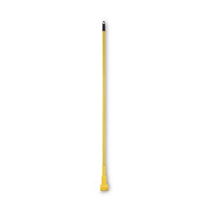 Plastic Jaws Mop Handle for 5" Wide Mop Heads, Aluminum, 1" dia x 60", Yellow