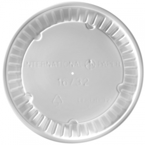 White Flat Paper Hot Lid For 16/24/32 oz Food Containers