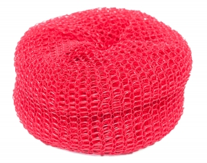Plastic Mesh Power Scrubber Red