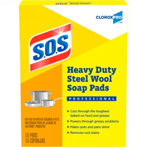 S.O.S. Steel Wool Soap Pads 15 Count