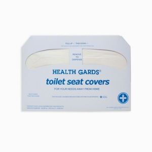 Health Cards Toilet Seat Covers Half Fold White