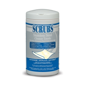 Scrubs Stainless Steel Cleaner Wipe 30 Count Citrus Scent