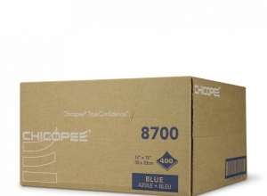 Veraclean Critical Cleaning Wipe Blue Medium Duty 12x13 1/4 Fold