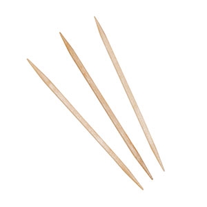 Round Wooden Toothpick White Birch