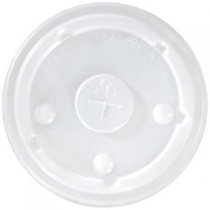 Flat Straw Translucent Bubble Lid For 12-24 oz Cold Cup