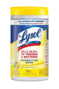 Lysol Disinfecting Wipes 80 Count  Lemon & Lime Blossom