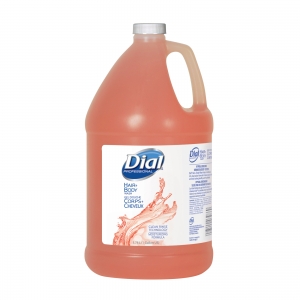 Body & Hair Wash w/ Pump 1 Gallon Peach Scent