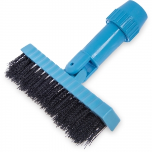 7-1/2" Chisel Point Grout Brush Black w/ Blue Bristles        