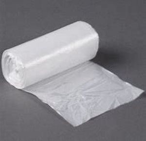 24X24 HDPE Natural 6.00 Mic Coreless Roll Can Liners 8-10 Gal