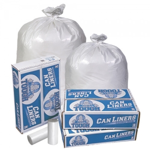 24x32 .45 Mil X-Heavy White Mighty Tough Can Liner