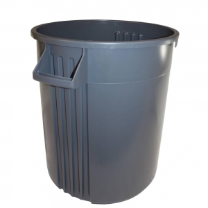 Gator Round Receptacle 32 Gal  Grey